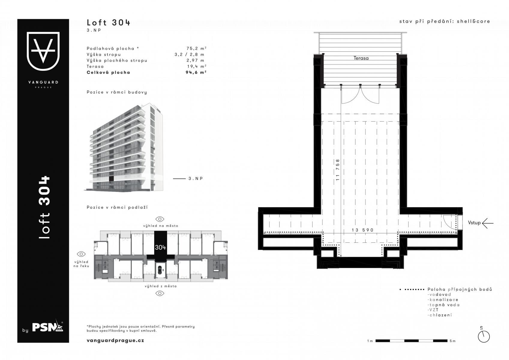 Loft 304 v rezidenci VANGUARD