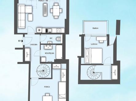 Prodej bytu, 3+kk, 98 m²