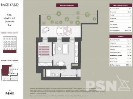 Prodej bytu, 2+kk, 49 m²