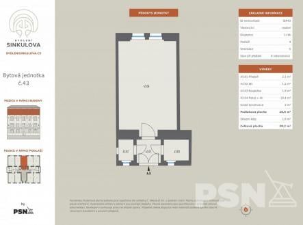 Prodej bytu, 1+kk, 27 m² obrázek