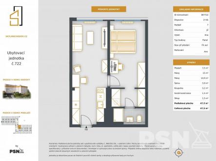 Prodej bytu, 2+kk, 48 m² obrázek