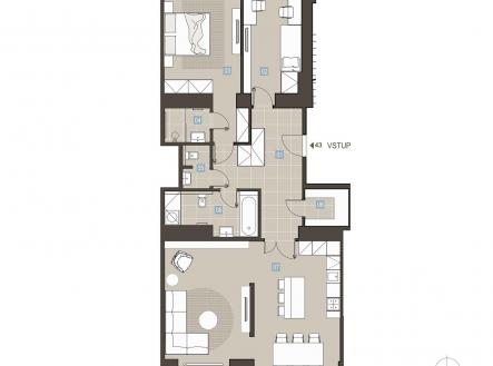 Prodej bytu, 3+kk, 118 m²