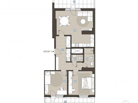 Prodej bytu, 3+kk, 83 m²