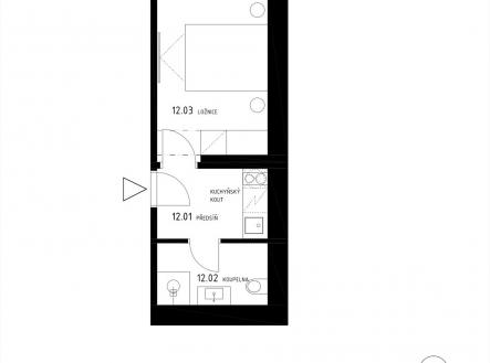 Prodej bytu, 1+kk, 20 m²