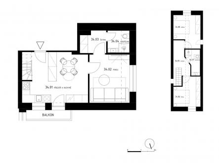 Prodej bytu, 4+kk, 73 m²