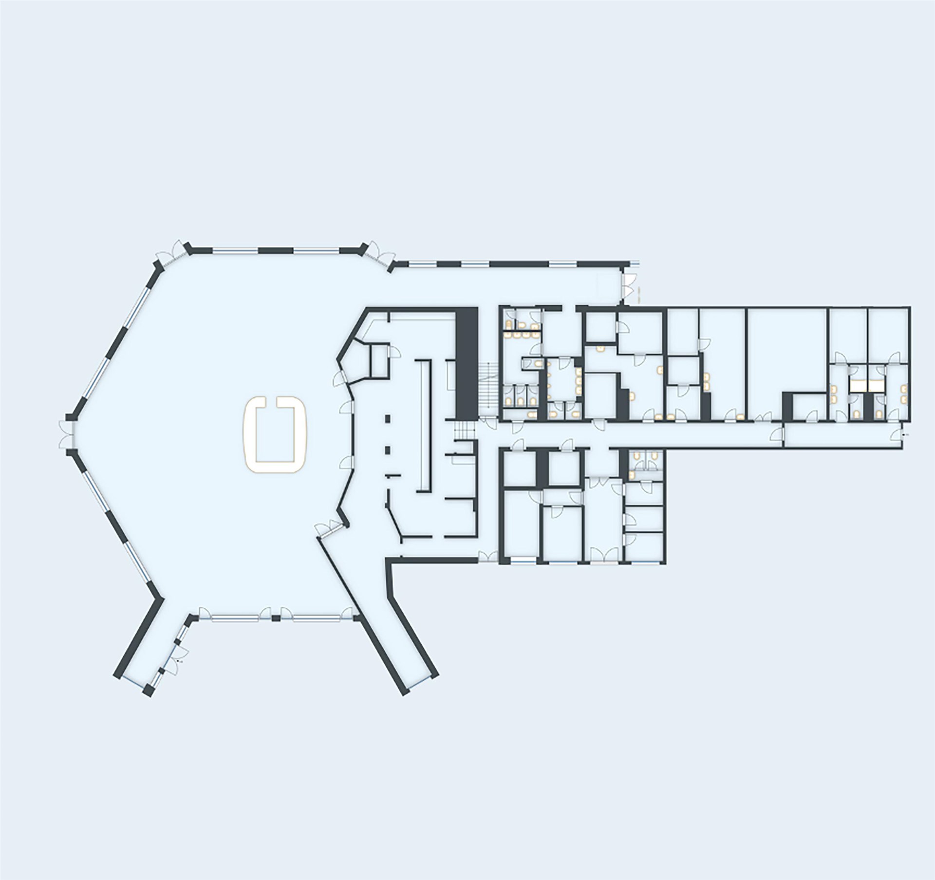 Rozsáhlý nebytový prostor se zázemím, zahradou a terasou v klidné části Chodova