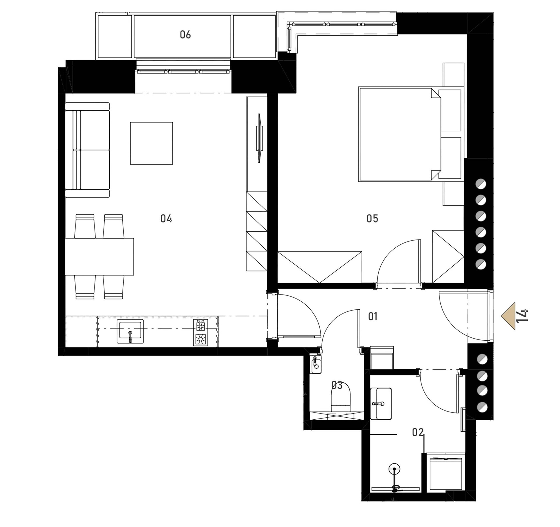 Bytová jednotka č. 14