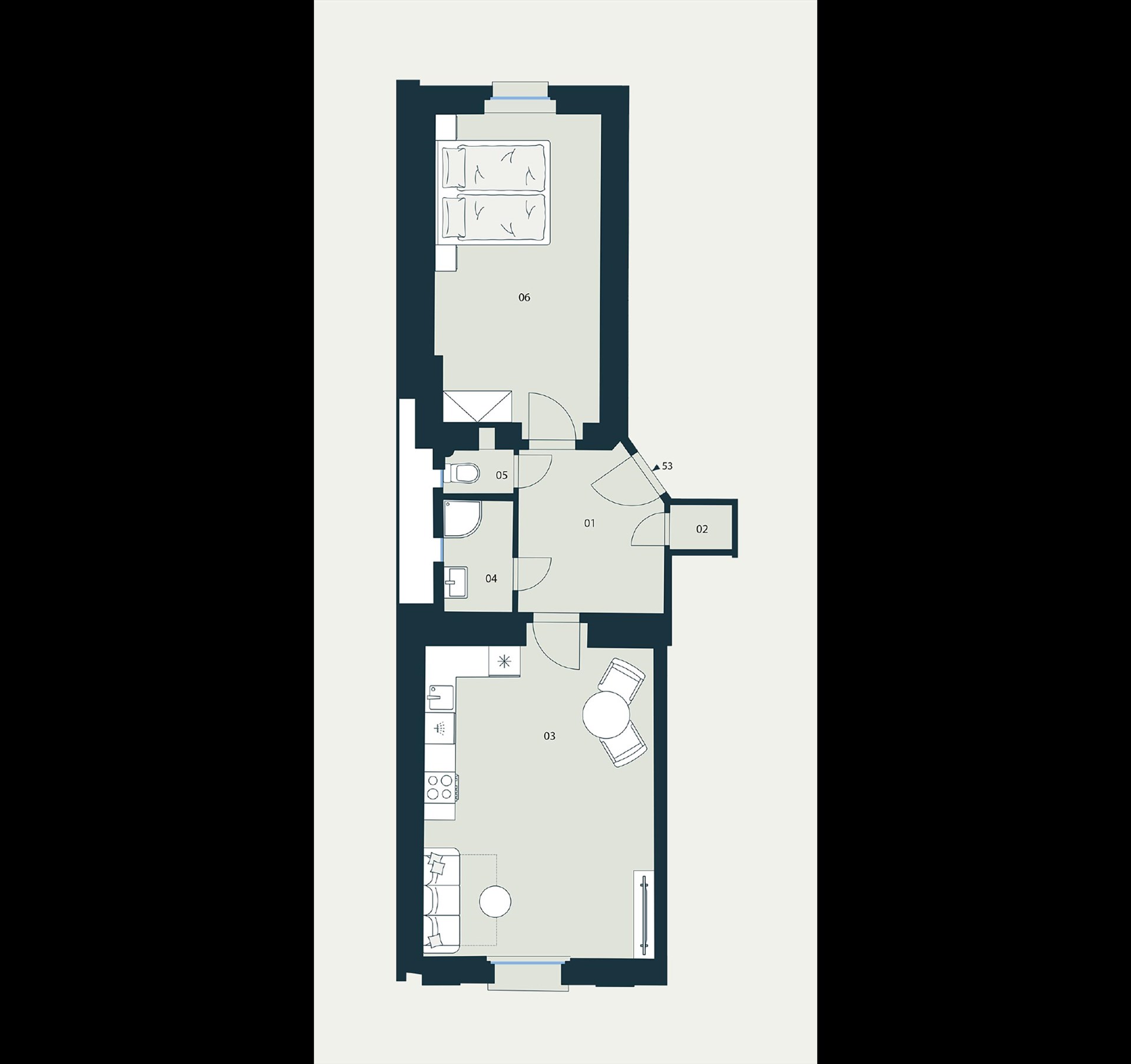 Bytová jednotka č. 53