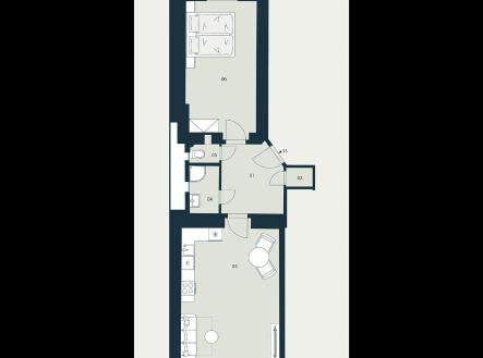 Prodej bytu, 2+kk, 57 m²