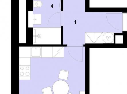 Prodej bytu, 2+kk, 47 m²