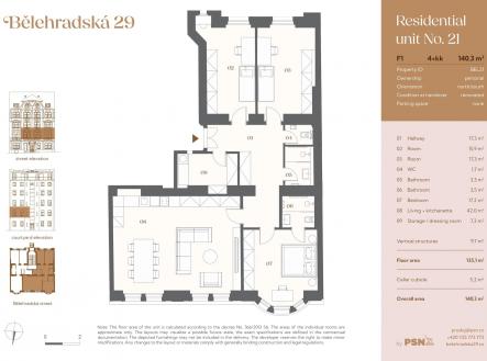 Prodej bytu, 4+kk, 140 m²