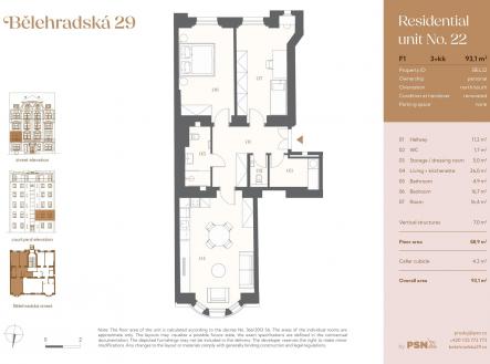 Prodej bytu, 3+kk, 93 m²