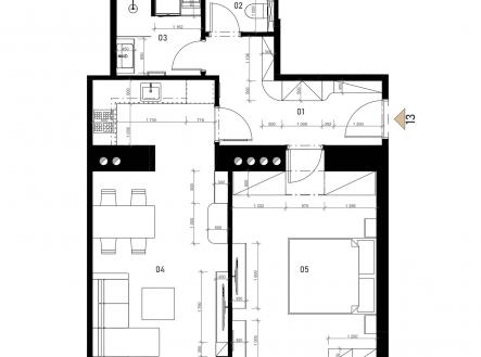Prodej bytu, 2+kk, 63 m²