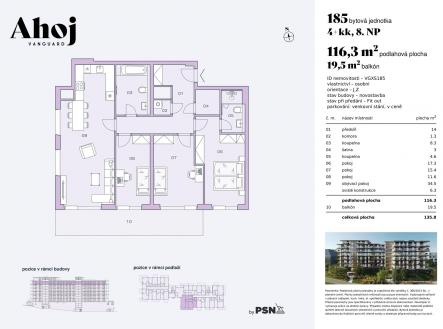 Prodej bytu, 4+kk, 136 m²