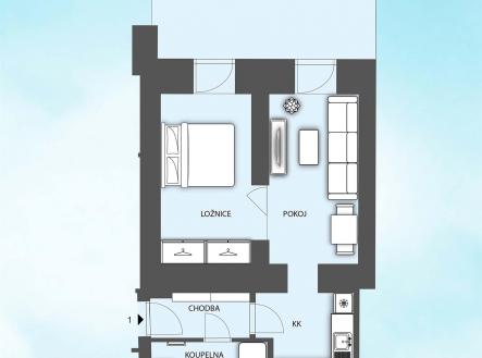 Prodej bytu, 2+kk, 62 m²