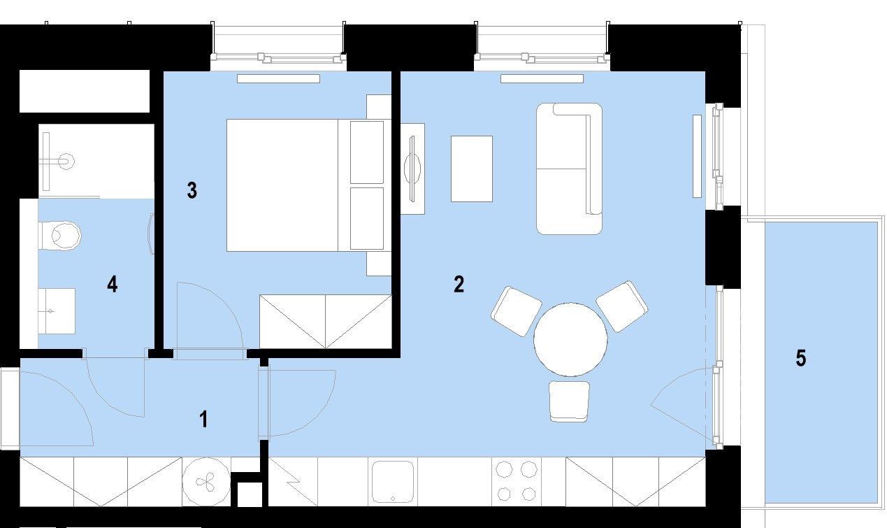 Praktické 2+kk s balkonem