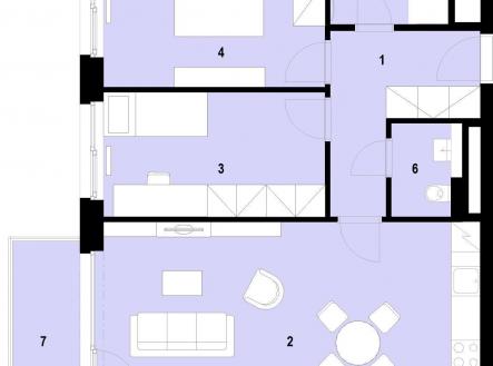 Prodej bytu, 3+kk, 76 m²