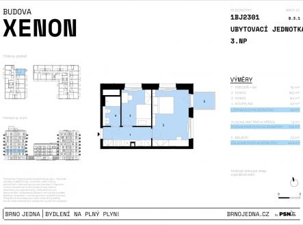 Prodej bytu, 2+1, 44 m²