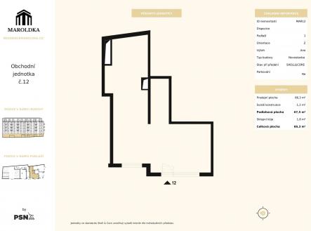 Prodej obchodní prostor, 66 m²