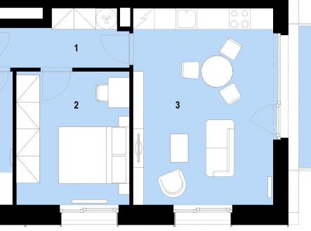 Prodej bytu, 2+kk, 55 m²