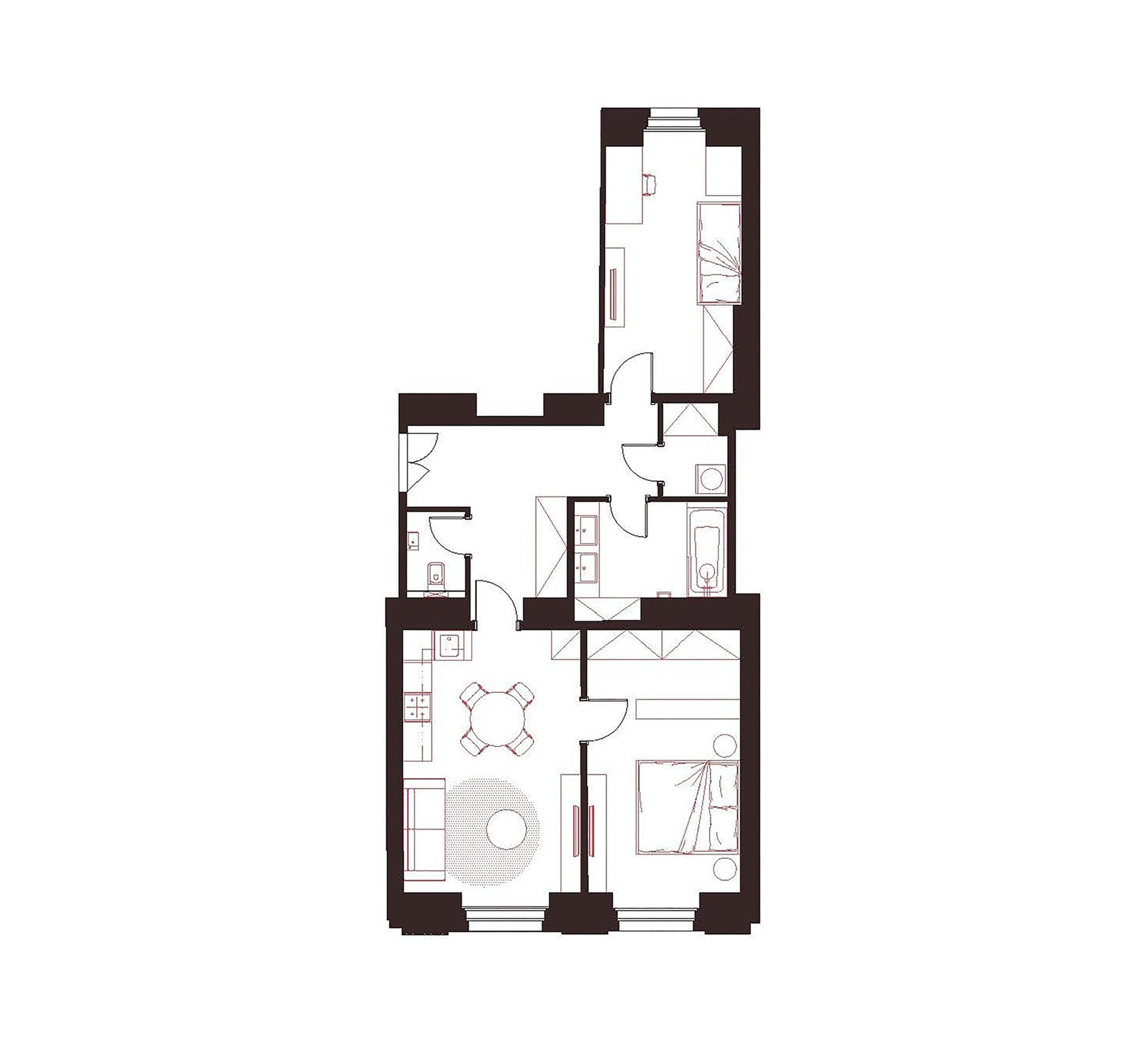 Prostorný byt 3+kk, 1. NP