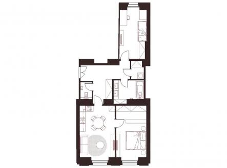 Prodej bytu, 3+kk, 82 m²
