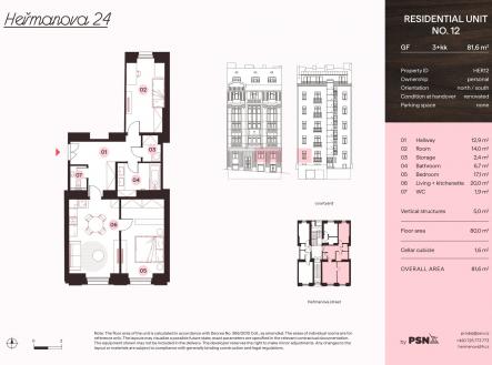 Prodej bytu, 3+kk, 82 m²