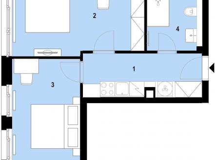Prodej bytu, 2+1, 44 m²