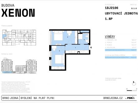 Prodej bytu, 2+1, 44 m²