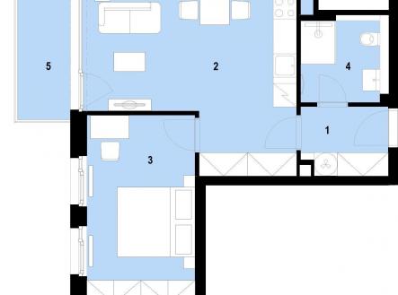 Prodej bytu, 2+kk, 50 m²