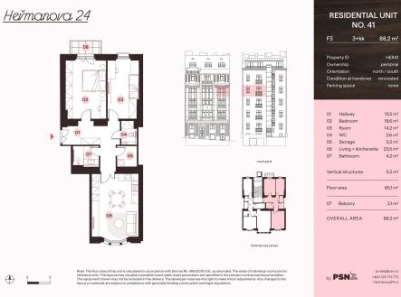 Prodej bytu, 3+kk, 88 m²