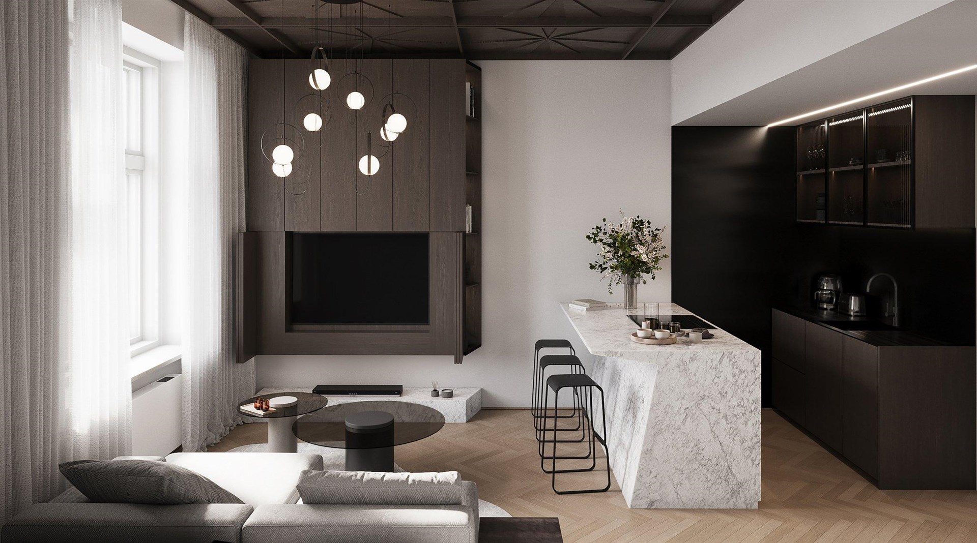 Prosvětlený byt 2+kk s balkonem, 5. NP