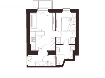 Prodej bytu, 2+kk, 50 m²