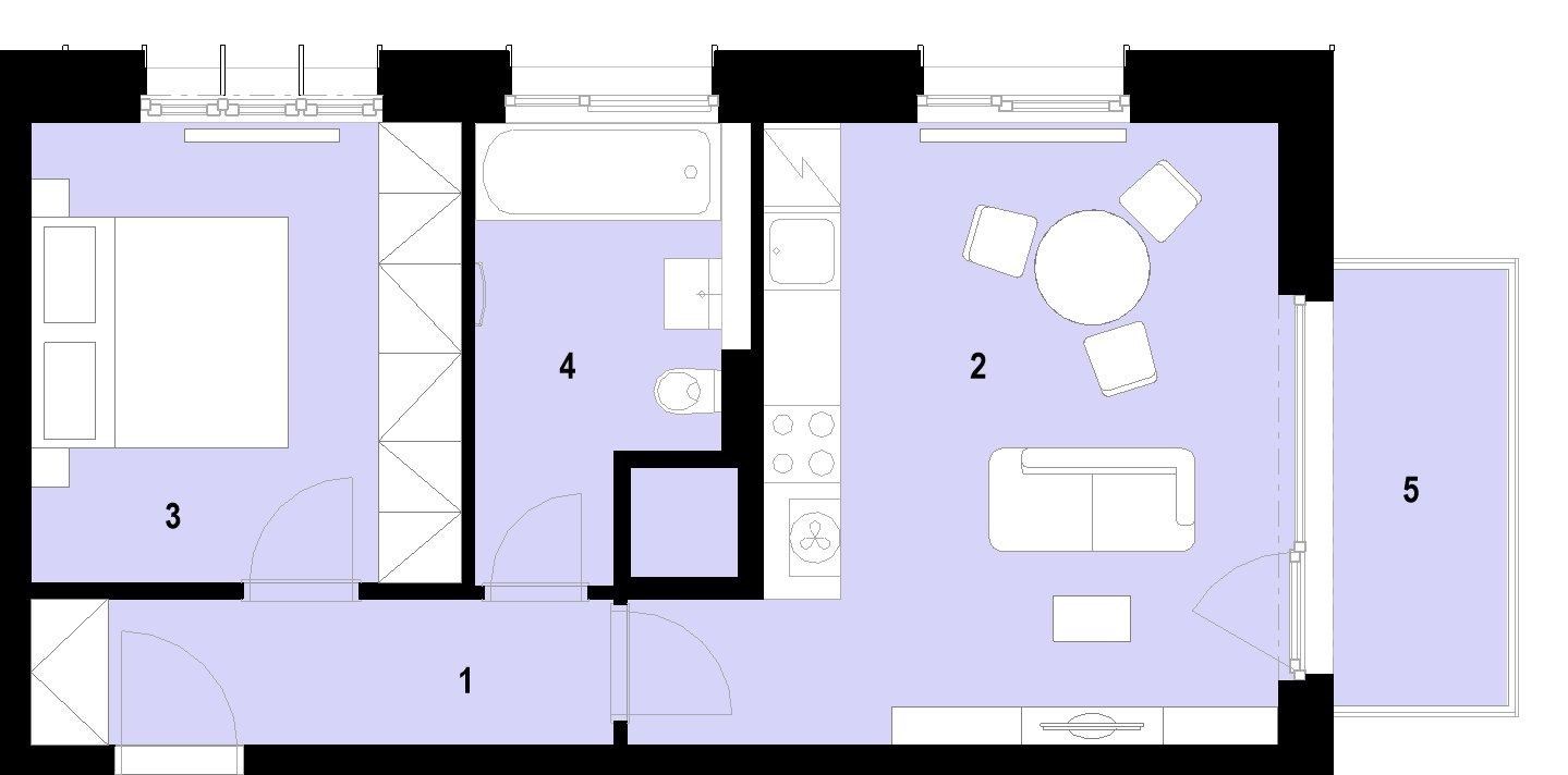 Praktické 2+kk s balkonem