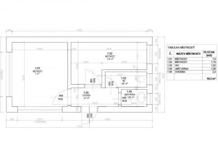 Pronájem komerčního objektu, sklad, 20 m²