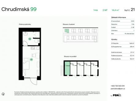 Prodej bytu, 1+kk, 14 m²