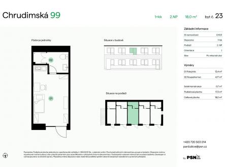 Prodej bytu, 1+kk, 18 m²