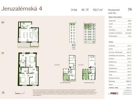 Prodej bytu, 3+kk, 113 m²