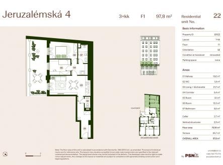 Prodej bytu, 3+kk, 98 m²