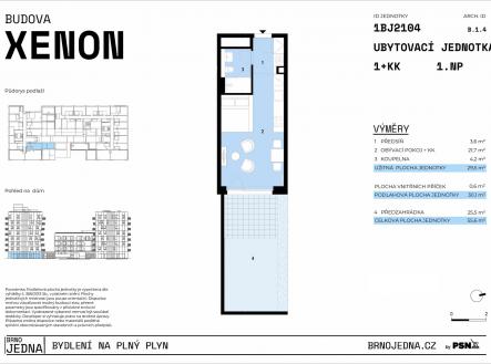 Prodej bytu, 1+kk, 56 m²