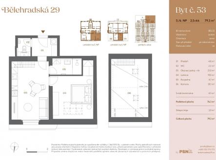 Prodej bytu, atypický, 79 m²