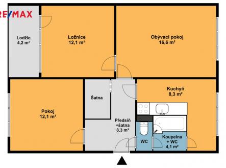 Prodej bytu, 3+1, 68 m²