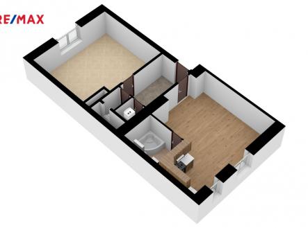 Pronájem bytu, 2+kk, 62 m²