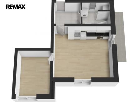 Pronájem bytu, 2+kk, 53 m²