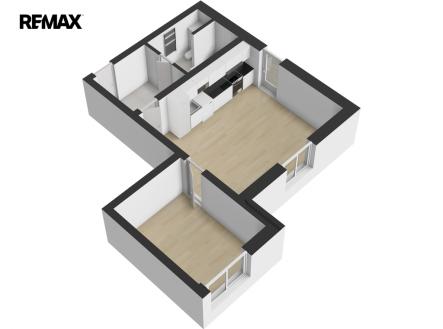 Pronájem bytu, 2+kk, 53 m²