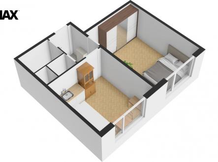 Pronájem bytu, 1+1, 35 m²