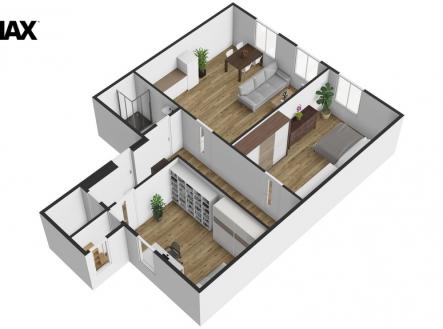 Pronájem bytu, 3+kk, 81 m²