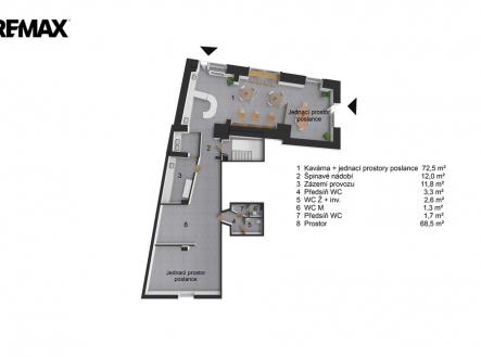 Pronájem restaurace, 210 m²