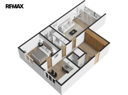Pronájem bytu, 2+1, 62 m²