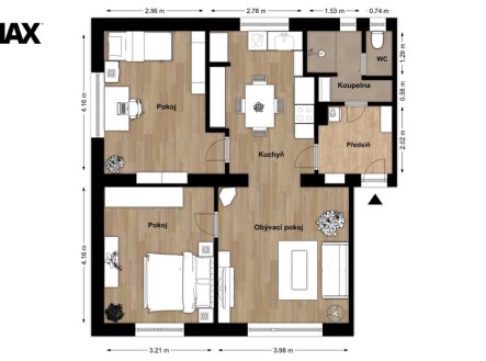 Prodej bytu, 3+1, 64 m²